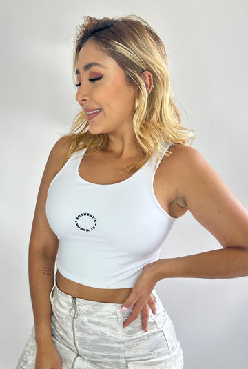 CROP AUTHENTIC BLANCA