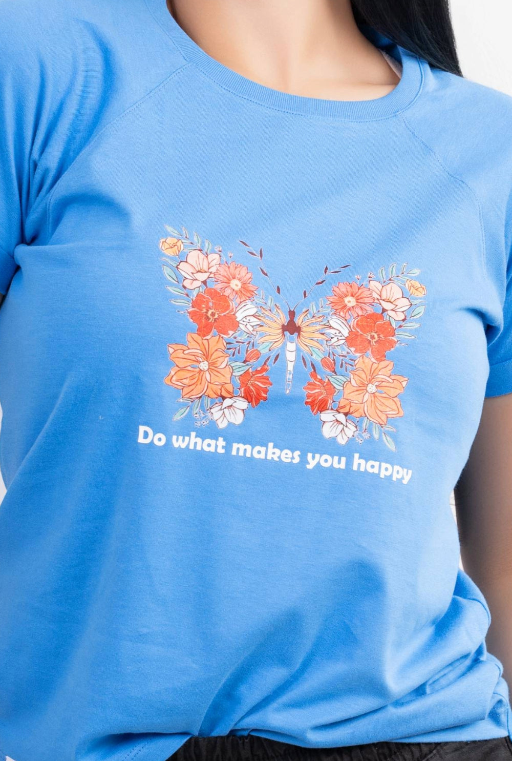 CAMISETA MARIPOSA AZUL